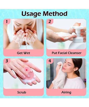 Yokilly Silicone Face Scrubber Exfoliator Brush - Handheld Facial Cleansing Brush for Men and Women (4 Pack) - Buy Online on GoSupps.com