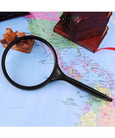 Glass with Light Handheld Glass 5 Times HD Old Man Reading Book Reading Students Explore Nature 100mm 2X 4X 25x Lightweight Handheld Glass Made in China - Buy Online on GoSupps.com