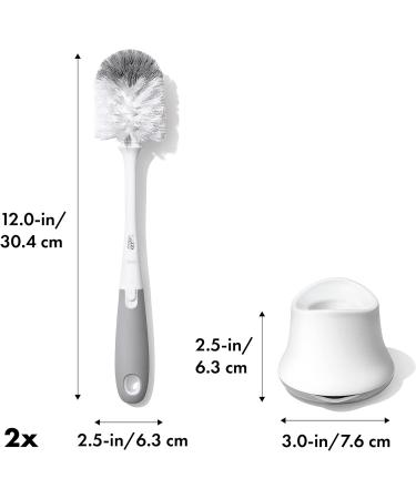 Oxo Dead Bottle Brush Set - Easy Cleaning for Bottles & Hard-to-Reach Spaces | International Shipping Available - Buy Online on GoSupps.com