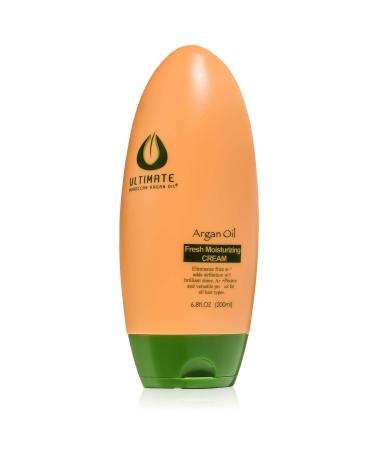 Ultimate Argan Oil Fresh Moisturizing Cream | Hydrating Curl Cream for Dry Dehydrated Hair | Natural Styling Cream with Argan Oil | Non-Flaking | Frizz-Free