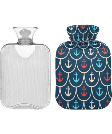 Naanle Mermaid Hot Water Bottle 2L - Transparent Shed Anchor Design for Pain Relief & Therapy | Large Hot Bottle for Bed Hands & Feet - Buy Online on GoSupps.com