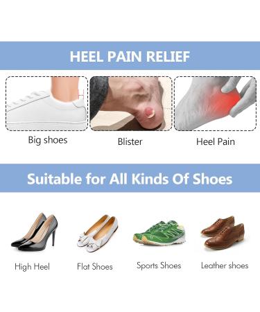 Molain 4 Pairs Shoe Pads Heel Cushions Inserts Heel Grips Self-Adhesive Heel Pads for Loose Shoe Too Big Improved Shoe Fit and Comfort Prevent Heel Slipping Rubbing Blisters Foot Pain Black - Buy Online on GoSupps.com
