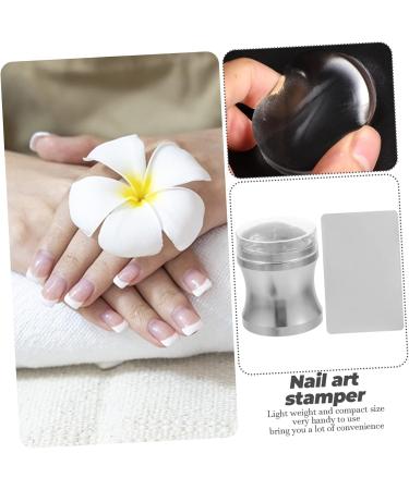 DOITOOL 2 Sets Silicone Nail Art Stamp Gel Nail Polishes Stampers for French Manicure Nail Polish Nail Stamp Kit Nail Art Tool Nail Kits Nail Tool Pointy Accessories Aluminum Alloy - Buy Online on GoSupps.com