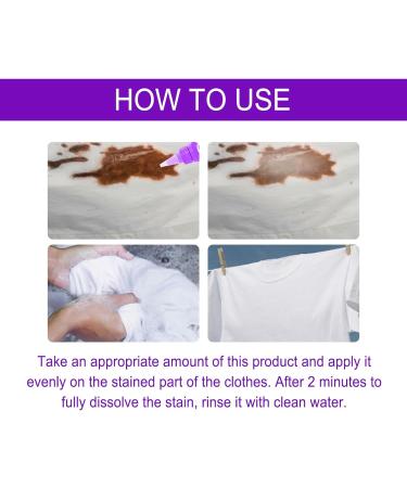 Active Enzyme Clothing Stain Remover Garment Stubborn Stain Cleaner Active Enzymetic Launday Cleaning Clothes Stain Remover Clothing Quick Laundry Dry Cleaner (3PC) - Buy Online on GoSupps.com