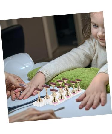 minkissy 2 Sets Nails Tool Show Rack Nail Painting Stand Nail Stand for Press on Fake Nail Holder Press on Nail Holder Nail Stands Nail Art Kits Fake Nail Stand Accessories Acrylic Metal - Buy Online on GoSupps.com