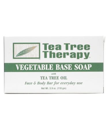 Tea Tree Therapy Vegetable Base Soap with Tea Tree Oil - 3.9 oz - Pack of 9