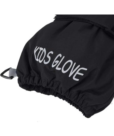 Durio Kids Waterproof Ski Gloves for Boys and Girls (7-10 Years) - Black - Buy Online on GoSupps.com