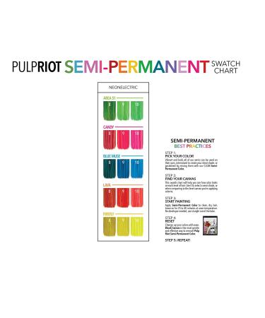 Pulp Riot Semi-Permanent Neon Hair Color 4oz - Area 51 | Vibrant Shade | 4 Fl Oz - Buy Online on GoSupps.com