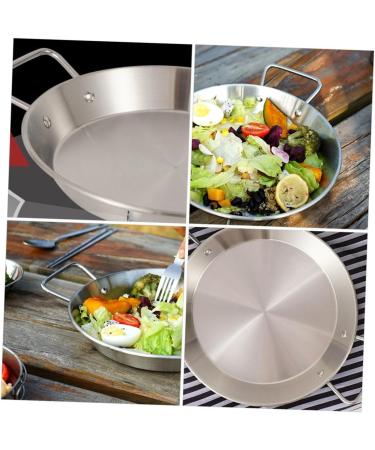 OUNONA 2 Pcs Amphora Pan Copper Frying Pan Barbecue Nonstick Frying Pan Low-Edge Pan Camping Cooking Pot Pan for Camping BBQ Grilling Camping Pans Kettle Outdoor Stainless Steel 25x25cmx2pcs - Buy Online on GoSupps.com