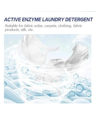 KOAHDE Enzyme White Clothes Detergent Stubborn Stain Cleaner Oil Remover Clothes Oil Stain Remover Active Enzyme Laundry Detergent Enzyme Flexibility Detergent Active Enzyme White Shirt Guardian - Buy Online on GoSupps.com
