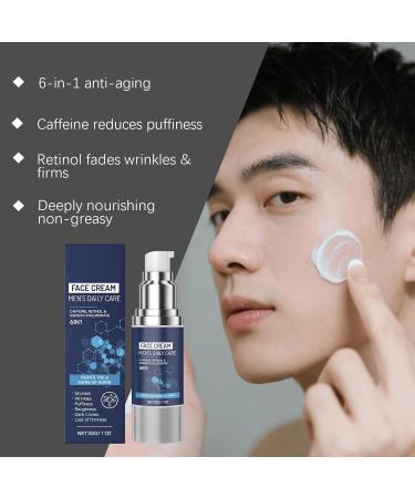  Nuvilo Multi-Benefit 3-Pack Men's Face Creams - All-in-One Moisturizer for Daily Use - Fights 6 Signs of Aging - Absorbs Easily and Quickly - Buy Online on GoSupps.com
