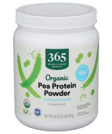365 by Whole Foods Market Organic Pea Protein 16 Ounce 1 Pound (Pack of 1)
