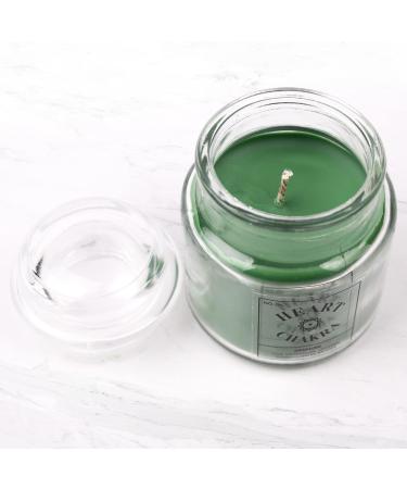 MyGA Cardiac Chakra Candle - 100% Vegan Soy Wax & Essential Oils for Relaxation Yoga Meditation & Aromatherapy - Jasmine Scent - Buy Online on GoSupps.com