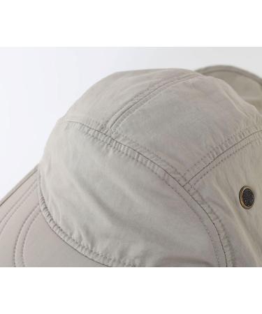 Magracy Men's Summer UPF 50+ Fisherman Hat with Neck Flap - Lightweight Sun Protection Cap in Light Grey | International Shipping Available - Buy Online on GoSupps.com