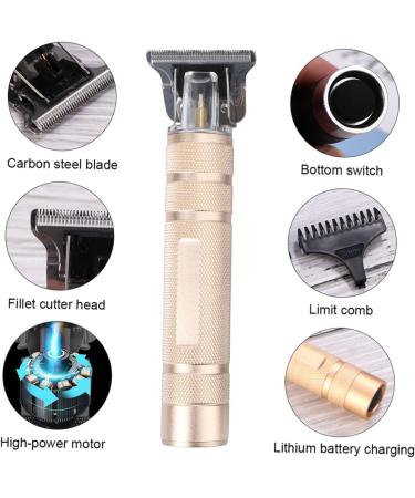 FRCOLOR Hair Trimmers men edgers for men trimmer for men electric trimmer cordless trimmer beard trimmers for men men's trimmer electric man Beard Trimmer 14.5X4.2X2.5cm Golden - Buy Online on GoSupps.com