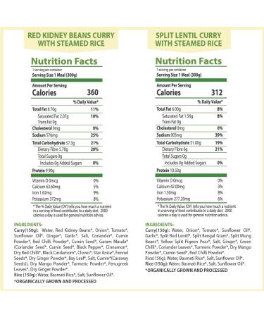 Food Earth 6 Flavor Variety Pack - Ready to Eat Indian Cuisine | Vegan, Plant-Based, Organic, Gluten-Free, GMO-Free Microwavable Meals - Pack of 6 - Buy Online on GoSupps.com