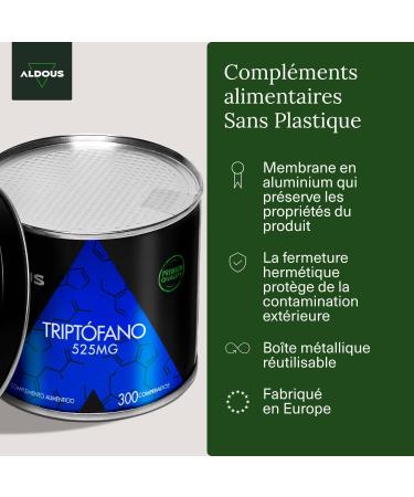 Pure L-Tryptophan 525mg | Tryptophan for Good Sleep | 300 Tablets for 10 Months | Maximum Resting Dose | Promotes Deep Sleep - Buy Online on GoSupps.com