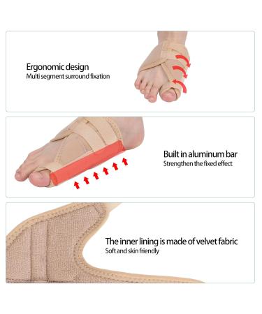 Hallux Valgus Corrector | Ergonomic Soft & Washable Toe Orthosis for Men & Women - Professional Great Toe Fixation - Buy Online on GoSupps.com