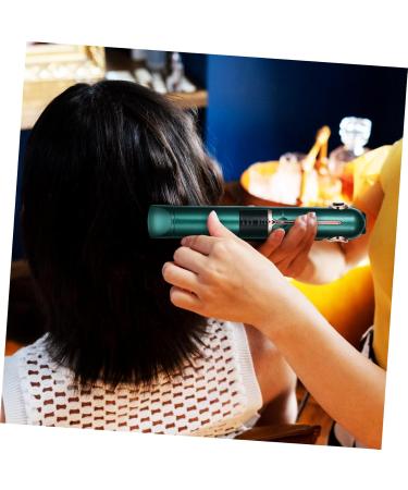 Outanaya Curling Iron Hair Curler Hair Straightener Curler Curler Multifunctional Hair Straightener Hair Straightener Girl Hair Straightener Portable Curling Wand 21X4X3.5CM Green - Buy Online on GoSupps.com