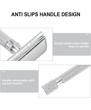 HOMSFOU Premium Reusable Safety Razor - Double Edge Shaver | Best Facial Shaving Experience Internationally - Buy Online on GoSupps.com