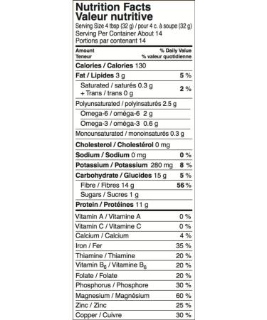 Hemp Protein Powder Plus Fiber 16 oz - Non-GMO Verified, 11g Protein & 11g Fiber per Serving - Buy Online on GoSupps.com