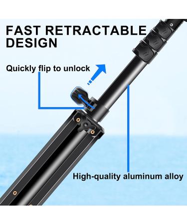 64 Inch Phone Tripod Selfie Stick with Wireless Remote - Perfect for Group Selfies, Live Streaming & Video Recording - Compatible with All Cellphones - Buy Online on GoSupps.com