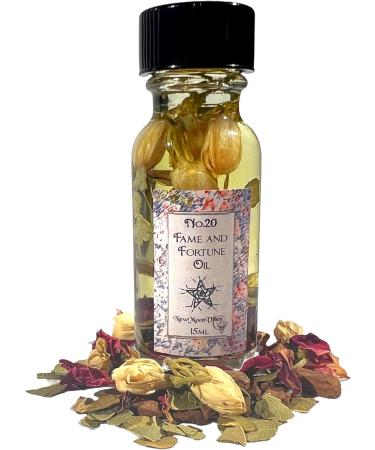 Fame and Fortune Oil by New Moon Vibes - Admiration Allure Famous Favor Success Abundance Prosperity Wealth Rituals Conjure - Handmade with Essential Oils & Herbs - Wicca Pagan Hoodoo Magick - Buy Online on GoSupps.com