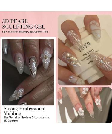 TQEBWUS 3D Modelling Gel 3D Solid Nail Gel | 5ml Manicure Non Sticky for Extension Modelling Sculpture Home Beginners Girls Women - Buy Online on GoSupps.com