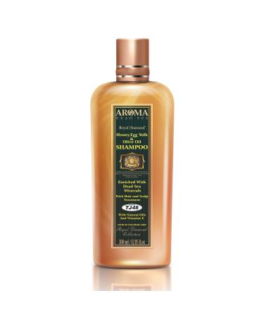 AROMA DEAD SEA Honey & Egg yolk & Olive Oil Shampoo. Saloon Grade For Straightened Hair Restores Natural Hair Balance For healty And Shiny Hair. 12.85 fl.oz (Normal Size 12.85 fl.oz)