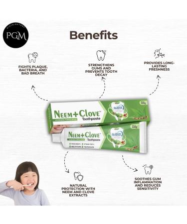 PGM DISTRIBUTORS Kudos Neem + Clove Toothpaste 100g - Buy Online on GoSupps.com