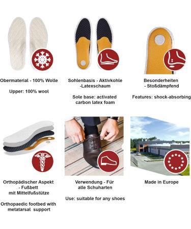 Kaps Shoe Inserts - Aluminum Tech Relax Orthopedic Thermal Insoles for Size 40 EUR - Comfort & Support for Footbed & Cross Arch - Buy Online on GoSupps.com