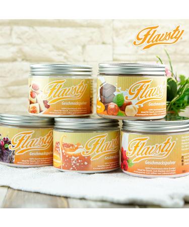  Flavsty Geschmackspulver Flavsty Flavor powder hazelnut vegan flavor powder without sugar aroma powder flavor powder - Buy Online on GoSupps.com