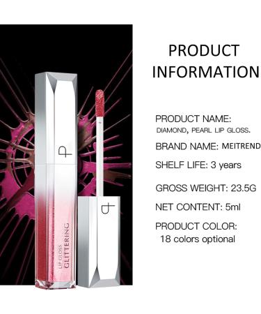 Matte Lipstick Mirror Pearl Effect Nude lip gloss metallic Light lipgloss shimmer Long-Lasting Waterproof Glitter Liquid Lipstick Lip Glaze(C 06) - Buy Online on GoSupps.com