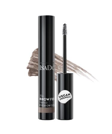 Isadora IsaDora Eyebrow Gel with Precision Brush - Easy Setting and Long Lasting Result - For Defined Full Brows - Eyebrow Laminating - Light Brown Eyebrow Gel