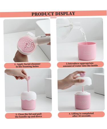 Foam Maker for Face Wash 2Pcs Heart Design Cleanser Foamer Portable Bubble Foamer Fast Foaming PP Skincare Foam Maker for Home Travel - Buy Online on GoSupps.com