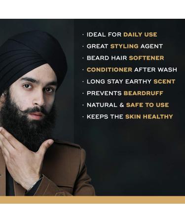 Beardhood 100% Natural Beard Balm - Premium Grooming for a Healthy Beard | 50g | International Shipping - Buy Online on GoSupps.com