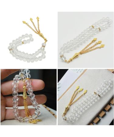 Oralgos Tasbih Prayer Rosary Bracelet | Fashionable Islamic Jewelry with Decorative Tassels | Perfect Party Gift - 1 Piece - Buy Online on GoSupps.com