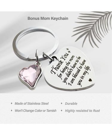 MALLAbyLAMMA Stepmom Gift Set: Compact Mirror & Keychain - Bonus Mom Birthday, Mother's Day, Christmas - Buy Online on GoSupps.com