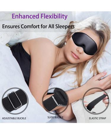 Buy 3D Sleep Mask for Side Sleepers - 100% Light Blocking Eye Cover for Men & Women - Soft Breathable Zero Pressure Night Blindfold - Buy Online on GoSupps.com