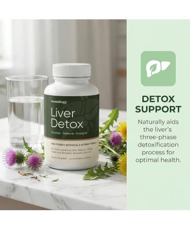 Somalogy Liver Cleanse Detox & Repair 2pcs Milk Thistle NAC TUDCA Glutathione & Dandelion Root Natural Liver Function Formula 2x60 Capsules - Buy Online on GoSupps.com