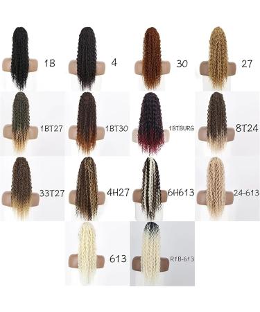 Ponytail Extensions Long Wave Curly Drawstring Ponytail 26" Synthetic Clip In Ponytail Extensions for Black Women Afro Curly Drawstring Ponytail False Hairpieces for Women (Color : 1BT30 Size : 65c 65cm 1BT30 - Buy Online on GoSupps.com