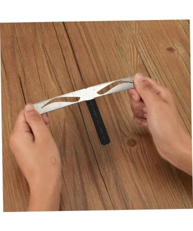 Hemoton 1pc Eyebrow Stencil Eyebrow Ruler Stencil Eyebrow Drawing Tool Positioning Ruler Stainless Steel Size 1 As Shown - Buy Online on GoSupps.com