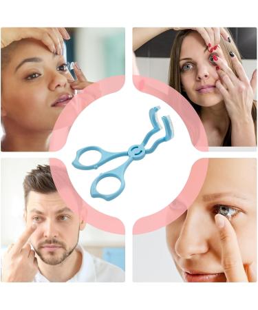 Fovolat Soft Lens Insert Tool - Soft Lens Wearing Eyelid Opening Tool Beginner-Friendly with Integrated Soft Silicone Strip Blue - Buy Online on GoSupps.com