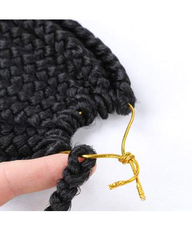 Layashow 12 Inch Crochet Bohemian Box Braids Curly Ends 6 Packs - Black Women Hair (1B 12 Inch) - Buy Online on GoSupps.com