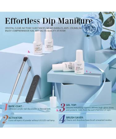 AZUREBEAUTY All Season 20 Color Dip Powder Nail Kit - Classic Spring Summer Starter Kit with 4 Pcs Liquid Set - French Art Manicure DIY Salon Gift Set for Women - Buy Online on GoSupps.com