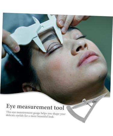 FRCOLOR Orbital Measuring Device Dental Caliper Bone Mapping Dental Instrument Eyelid Measuring Rulers Microblading Ruler Eyebrow Ruler Eye Gauge Positioning Ruler Cosmetic Stainless Steel - Buy Online on GoSupps.com