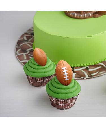 Gyufise 10Pcs Football Cupcake Toppers Foam Rugby Ball Players Cupcake Picks for Kids Sport Theme Birthday Party Baby Shower Cake Decorations Supplies - Buy Online on GoSupps.com