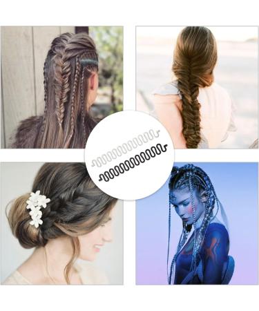 EUPSIIU 20 Pieces Hair Knitting Tool Fashion Hair Plaiting Tool Hair Styling Tool French Hair Styling Clip Fishbone Twist Braid Hair Knitting Tool Accessories for Girls and Women (Black White) - Buy Online on GoSupps.com