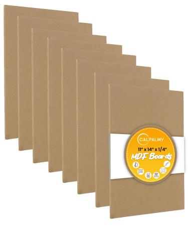 (8-Pack) CalPalmy 11 x 14 MDF Boards - 1/4 Thick Boards for Carpentry Interior Design Hobby Crafts and More - with Smooth Unfinished Sides and Sanded Edges (8 Pack) 11x14x1/4 MDF Boards - Buy Online on GoSupps.com