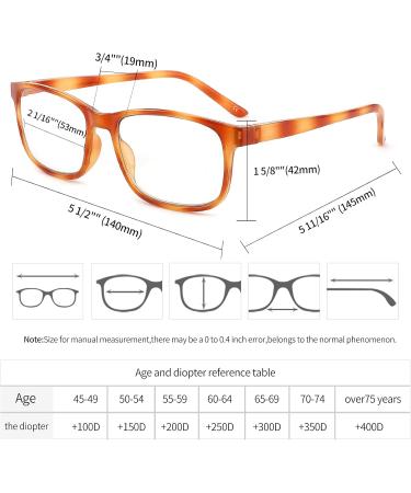 BOSAIL 4 Pack Blue Light Filter Reading Glasses - Strength 3.5 for Men & Women Stylish Computer Glasses in 4 Colors - Buy Online on GoSupps.com